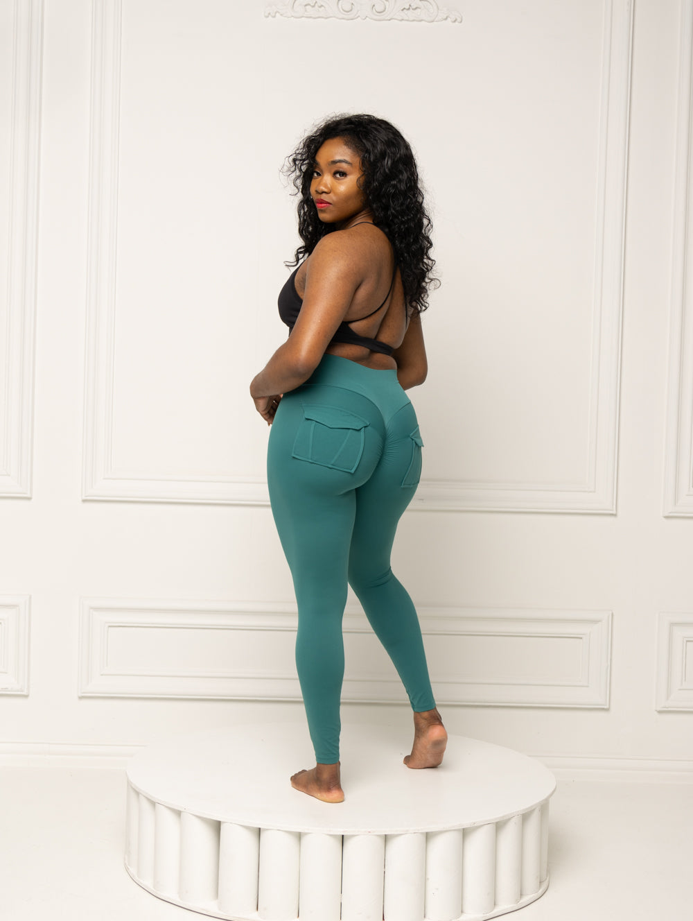 Teal Tease High Waist Leggings