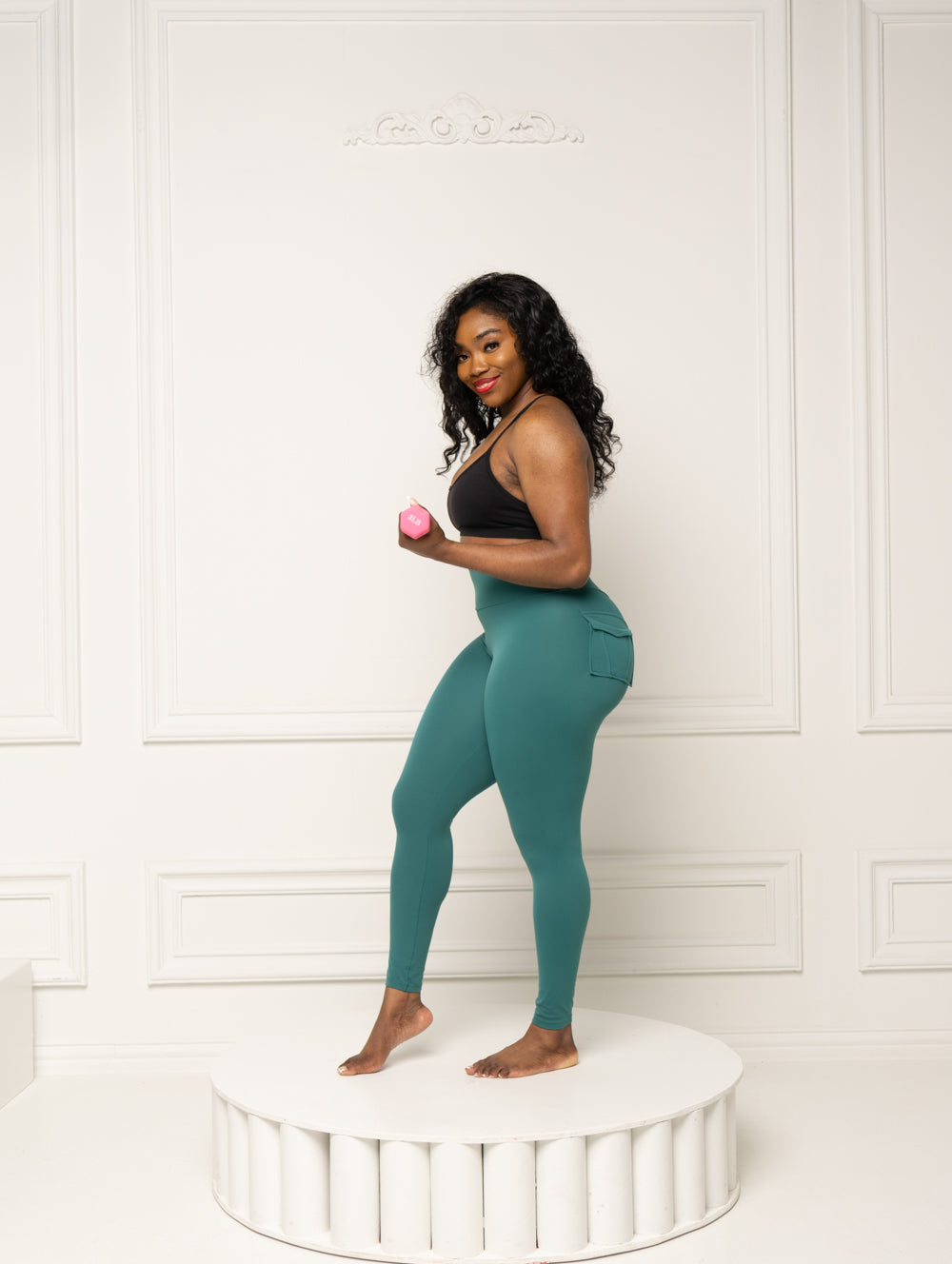 Teal Tease High Waist Leggings